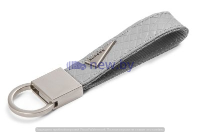 Кожаный брелок Skoda Superb Leather Keyring, Grey, артикул 3V0087011
