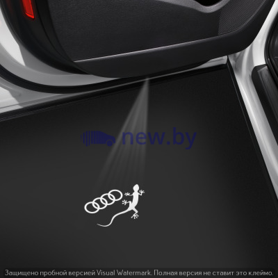 Светодиодная подсветка порогов, кольца и геккон Audi LED rings for entry area, set of two, артикул 4G0052133K