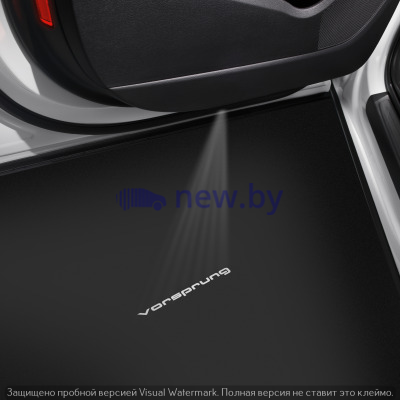 Светодиодная подсветка порогов, проекция Vorsprung Audi LED rings for entry area, set of two, артикул 4G0052133M