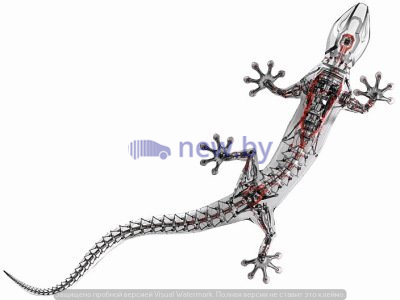 Наклейка робот-геккон Audi quattro, 15x20 cm., артикул 4M0064317