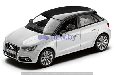Модель Audi A1 Sportback, Glacier white, Scale 1 43, артикул 5011201013
