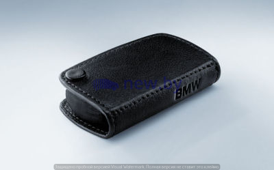 Кожаный футляр для ключа BMW Key Fob Protector, leather, Black, артикул 51210414778