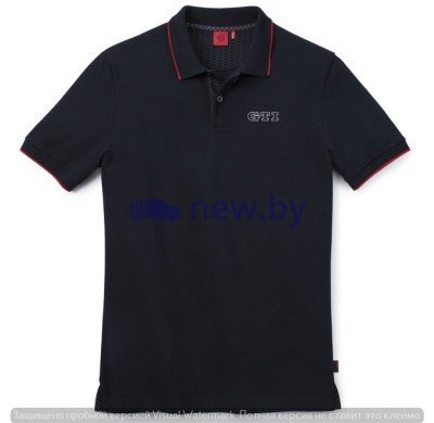 Мужская рубашка-поло Volkswagen GTI Men's Polo Shirt, Black, артикул 5GB084230A041