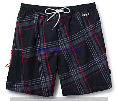 Мужские шорты-плавки Volkswagen GTI Shorts, Black, артикул 5GB084580A041