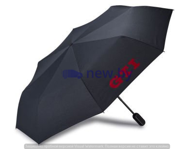 Складной зонт Volkswagen GTI Umbrella Black, артикул 5GB087602