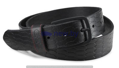 Мужской кожаный ремень Volkswagen GTI Belt, Men, Black, артикул 5GD087408A041