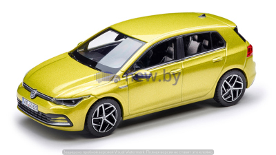 Модель автомобиля Volkswagen Golf 8, Scale 1:43, Lime Yellow, артикул 5H009930010W