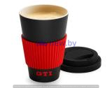 Фарфоровая кружка Volkswagen GTI Mug, Black/Red, артикул 5HV069601 Фарфоровая кружка Volkswagen GTI Mug, Black/Red, артикул 5HV069601