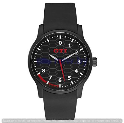 Наручные часы унисекс Volkswagen GTI Watch, Unisex, Black, артикул 5KA050830