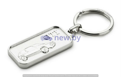 Металлический брелок Volkswagen GTI 3D-Keyring, Silver, артикул 5KA087010