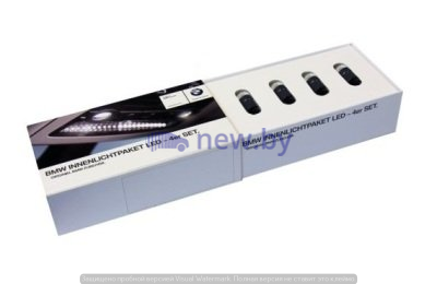 Светодиодная подсветка салона BMW, 4 светодиодных модуля, артикул 63122212787