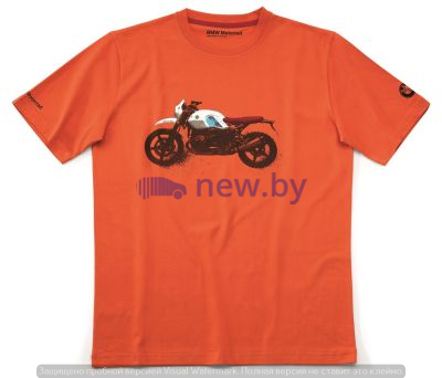 Футболка унисекс BMW Motorrad T-shirt Unisex, R nineT Urban GS, Orange, артикул 76618392235