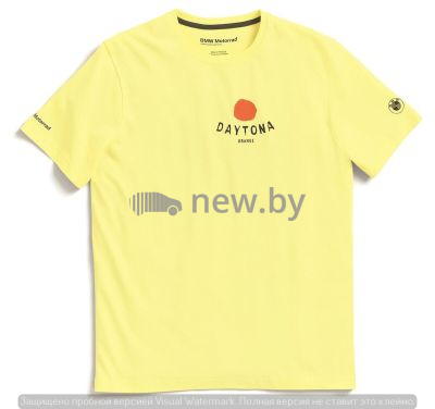 Футболка унисекс BMW Motorrad T-shirt, R 90 Daytona, Unisex, Yellow, артикул 76618403818