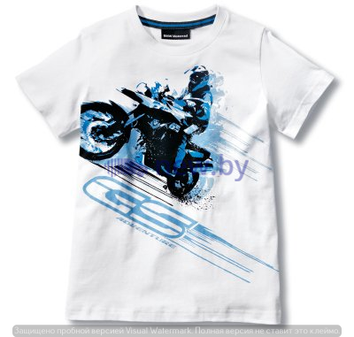 Детская футболка BMW Motorrad Kids T-Shirt, GS Adventure, White, артикул 76818561271