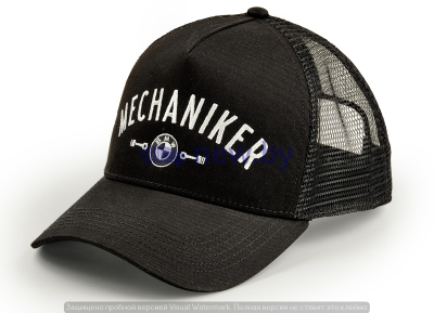 Бейсболка BMW Motorrad Mechaniker Baseball Cap, Black, артикул 76899446318