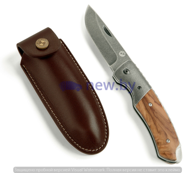 Карманный нож BMW Motorrad Pocket Knife, Leather Case, Brown, артикул 76899898237