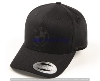 Бейсболка BMW Motorrad Baseball Cap, All Black, артикул 76899898652