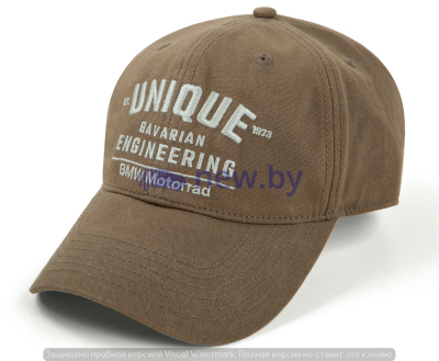 Бейсболка BMW Motorrad Waxed Cap, Brown, артикул 76899899138