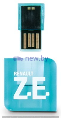 Флешка Renault Zoe USB Key Blue, артикул 7711574475