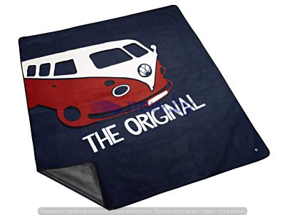 Покрывало для пикника Volkswagen T1 Bulli Fleece Blanket, Blue, артикул 7E0084509