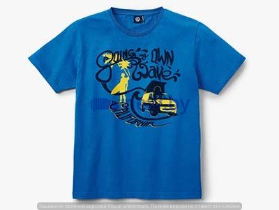 Мужская футболка Volkswagen California T-Shirt, Men's, Blue, артикул 7E8084200A274