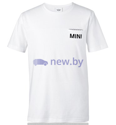 Мужская футболка MINI Men's T-Shirt, Wordmark Pocket, White, артикул 80142445594