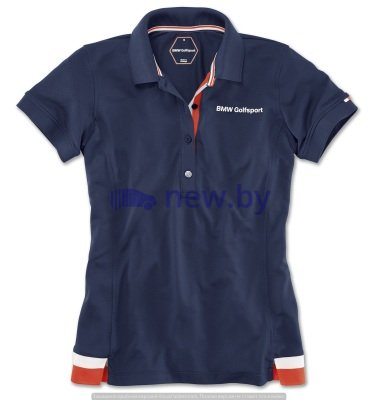 Женская рубашка-поло BMW Golfsport Fashion Polo Shirt, Ladies, Navy Blue, артикул 80142446337