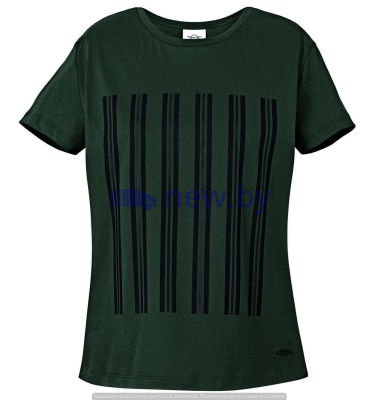 Женская футболка MINI JCW Stripes T-Shirt Women’s, Racing Green, артикул 80142454502