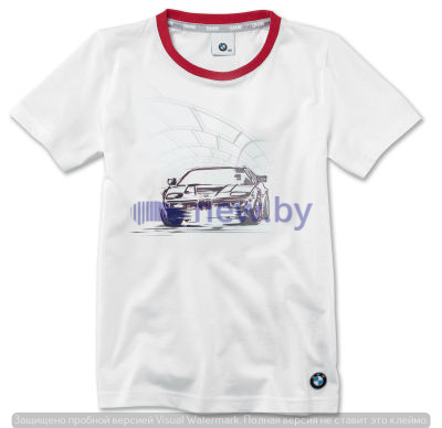 Детская футболка BMW Graphic T-Shirt, Kids, White, артикул 80142454777