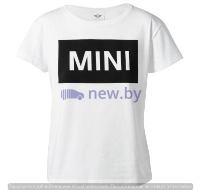 Женская футболка MINI Wordmark T-Shirt Women’s, White, артикул 80142454909