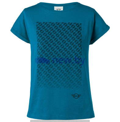 Женская футболка MINI Signet T-Shirt Women’s, Island, артикул 80142454936