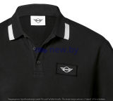 Мужская рубашка-поло MINI Logo Patch Polo Men?s, Black/White, артикул 80142460802 Мужская рубашка-поло MINI Logo Patch Polo Men?s, Black/White, артикул 80142460802