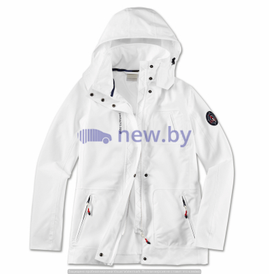 Женская куртка с капюшоном BMW Yachtsport Jacket, Ladies, White, артикул 80142461051