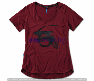 Женская футболка BMW M Graphic T-Shirt, Ladies, Burgundy, артикул 80142463085
