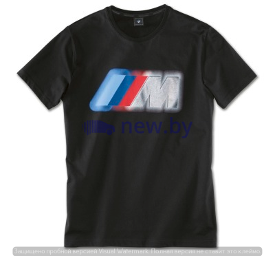 Мужская футболка BMW M Colour Logo T-Shirt, Men, Black, артикул 80142466256