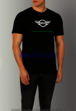 Мужская футболка MINI T-Shirt CI Wing Logo Men’s, Black/British Green, артикул 80145A0A582 Мужская футболка MINI T-Shirt CI Wing Logo Men’s, Black/British Green, артикул 80145A0A582
