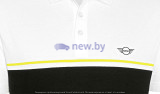 Мужская рубашка-поло MINI Wing Logo Men?s, Black/White/Energetic Yellow, артикул 80145A0A588 Мужская рубашка-поло MINI Wing Logo Men?s, Black/White/Energetic Yellow, артикул 80145A0A588