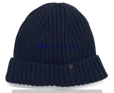 Вязаная шерстяная шапка BMW Knitted Beanie, Dark Blue, артикул 80162454624