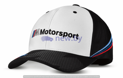 Бейсболка BMW Motorsport Collectors Cap, Unisex, White/Black, артикул 80162461127
