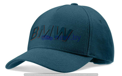 Бейсболка BMW Wordmark Cap, Unisex, Blue/Orange, артикул 80162466192