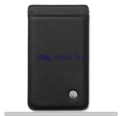 Универсальный кожаный чехол для смартфона BMW Iconic Universal Mobile Phone Case Black, артикул 80212406671
