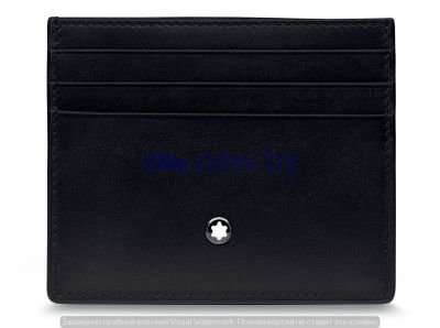 Кожаный футляр для кредитных карт BMW Credit Card Holder, by Montblanc, Black, артикул 80212450915