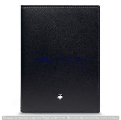 Кожаная обложка для паспорта BMW Passport Cover, by Montblanc, Black, артикул 80212450917