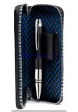 Кожаный футляр для ручек BMW Pen Pouch, by Montblanc, Black, артикул 80212450924 Кожаный футляр для ручек BMW Pen Pouch, by Montblanc, Black, артикул 80212450924