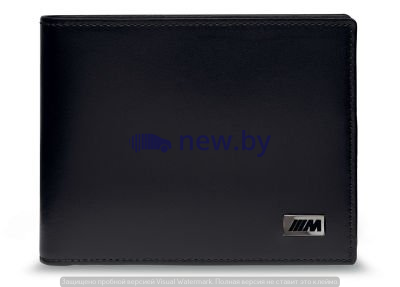 Кожаное портмоне BMW M Wallet without Coin Compartment, Black, артикул 80212454762