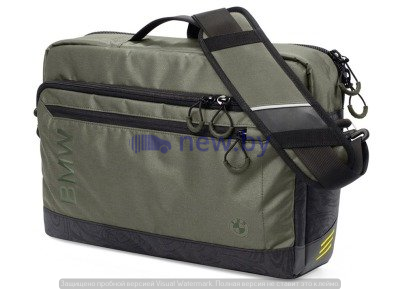 Сумка-мессенджер BMW Active Messenger Bag, Functional, Anthracite/Olive, артикул 80222446009