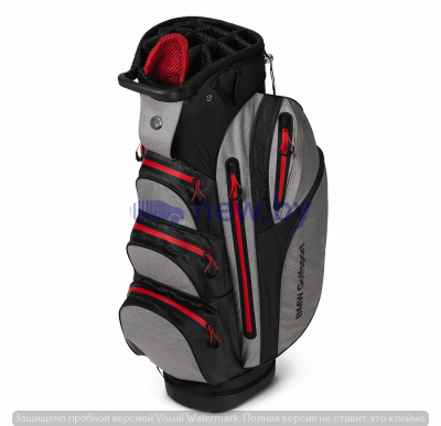 Сумка для гольфа BMW Golfsport Cart Bag, Black/Grey/Red, артикул 80222460963