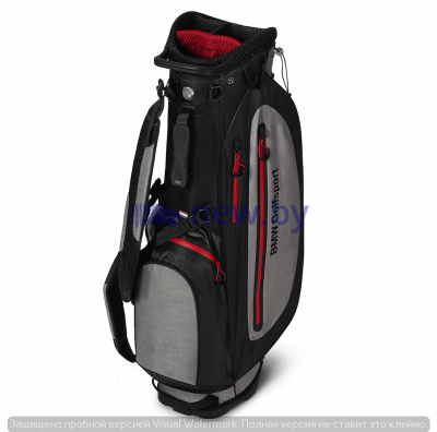 Сумка для гольфа, со стойками BMW Golfsport Stand Bag, Black/Grey/Red, артикул 80222460964