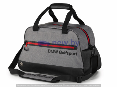 Легкая спортивная сумка BMW Golfsport Bag, Black/Grey/Red, артикул 80222460965