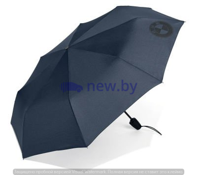 Складной зонт BMW Logo Pocket Umbrella, Dark Blue, артикул 80232454630